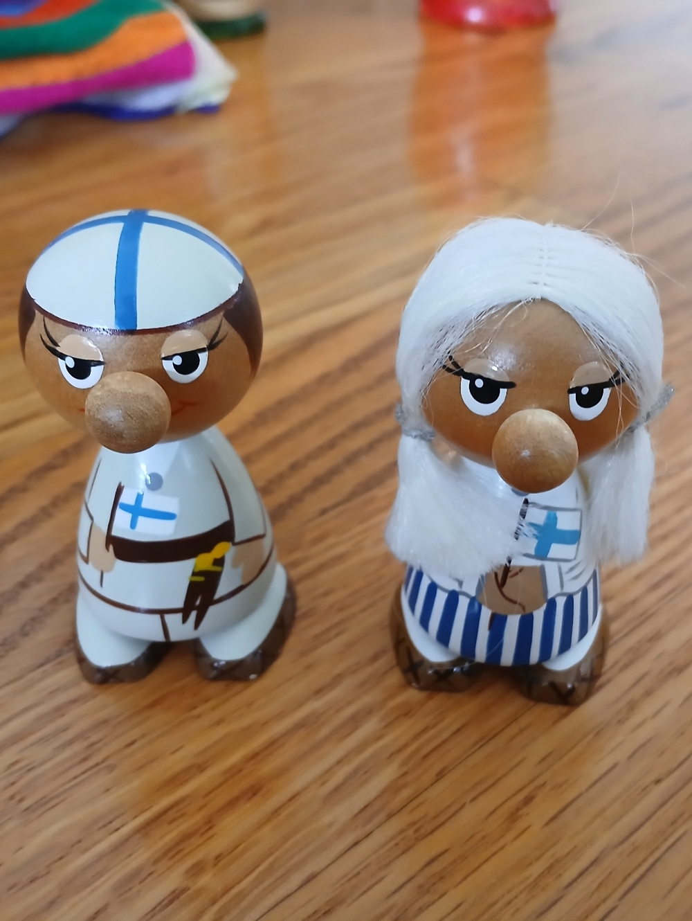 Wooden Finnish Dolls Vintage